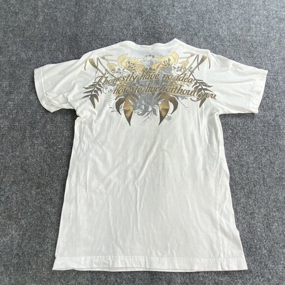 Twilight New Moon Movie Promo T Shirt Small ‘09‎ Edward Cullen Quote on back Y2K - Picture 7 of 12